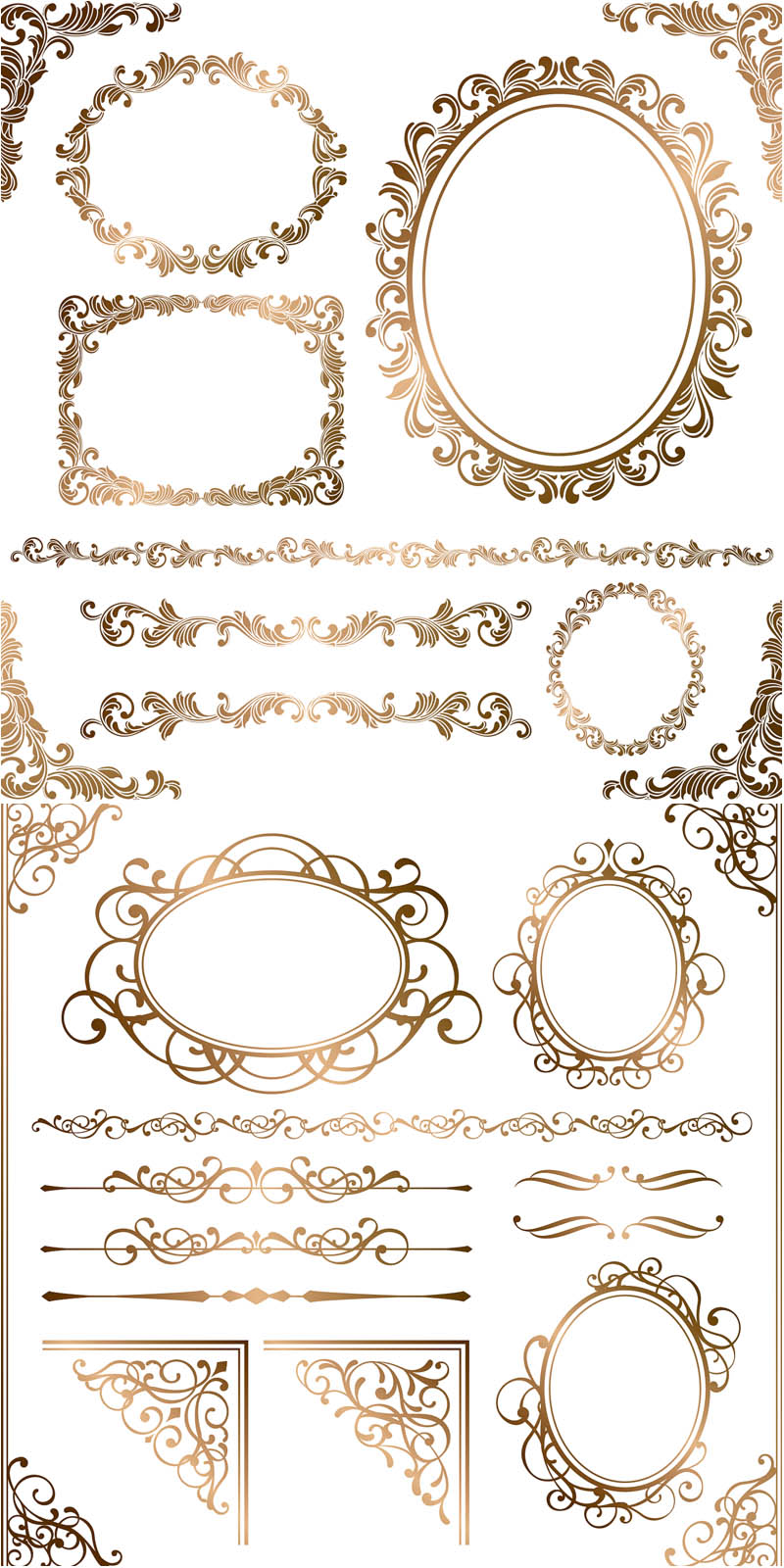 18 Photos of Baroque Frame Vector Border