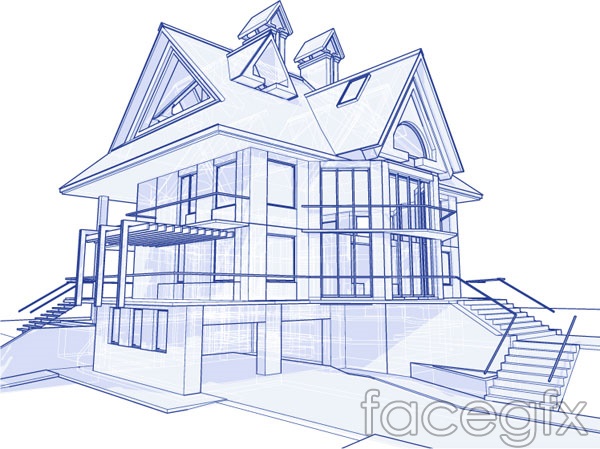 Vector House Blueprint