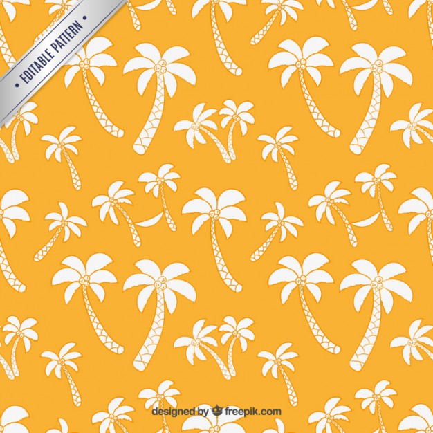 Vector Palm Tree Pattern