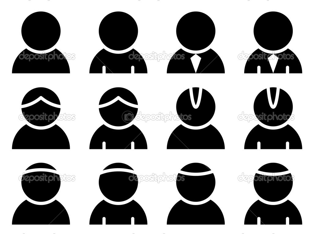 Vector Person Icon Black