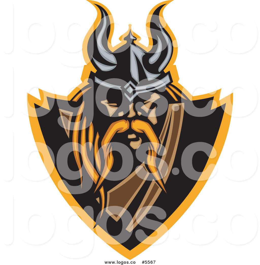 Viking Warrior Shield Clip Art