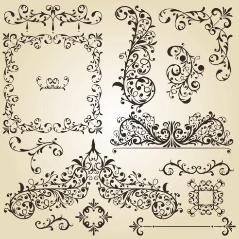 Vintage Borders and Frames Vectors