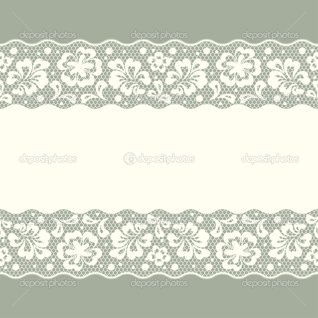 Vintage Flower Background Seamless Vector Lace Pattern