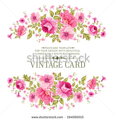 Vintage Rose Birthday Card