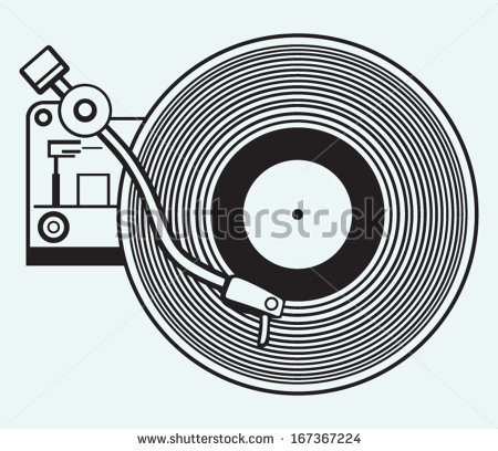 Vinyl Record Player Clip Art