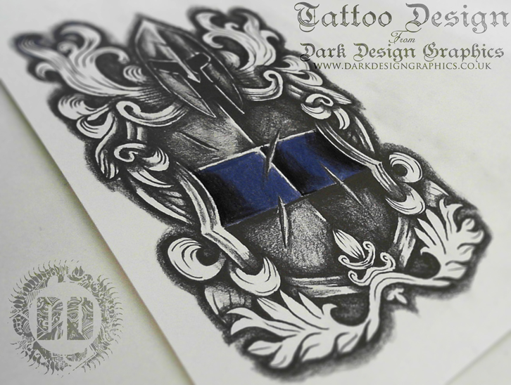 Warrior Shields Tattoos Designs