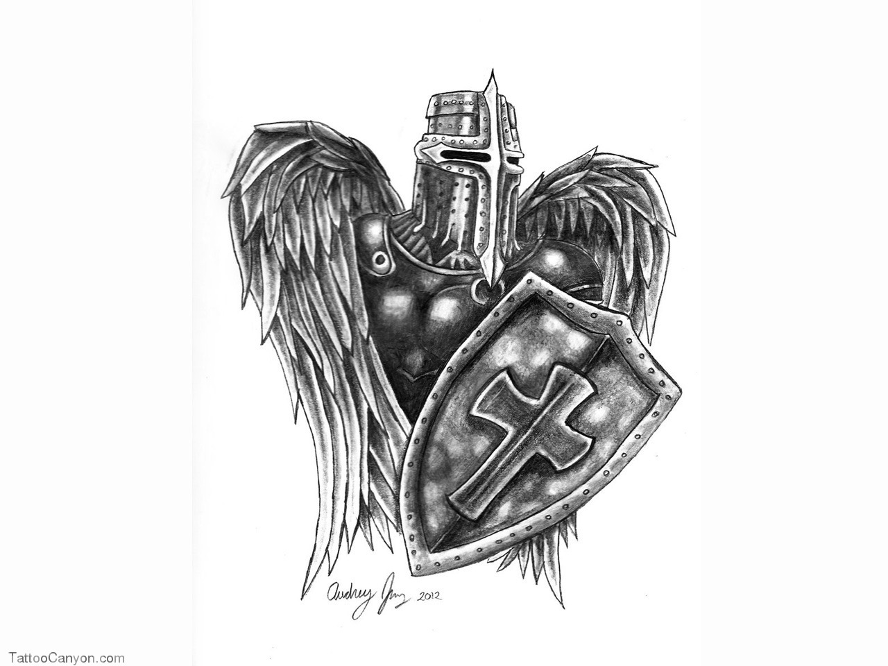 Warrior Shields Tattoos Designs