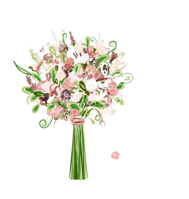 11 Vector Wedding Bouquet Images