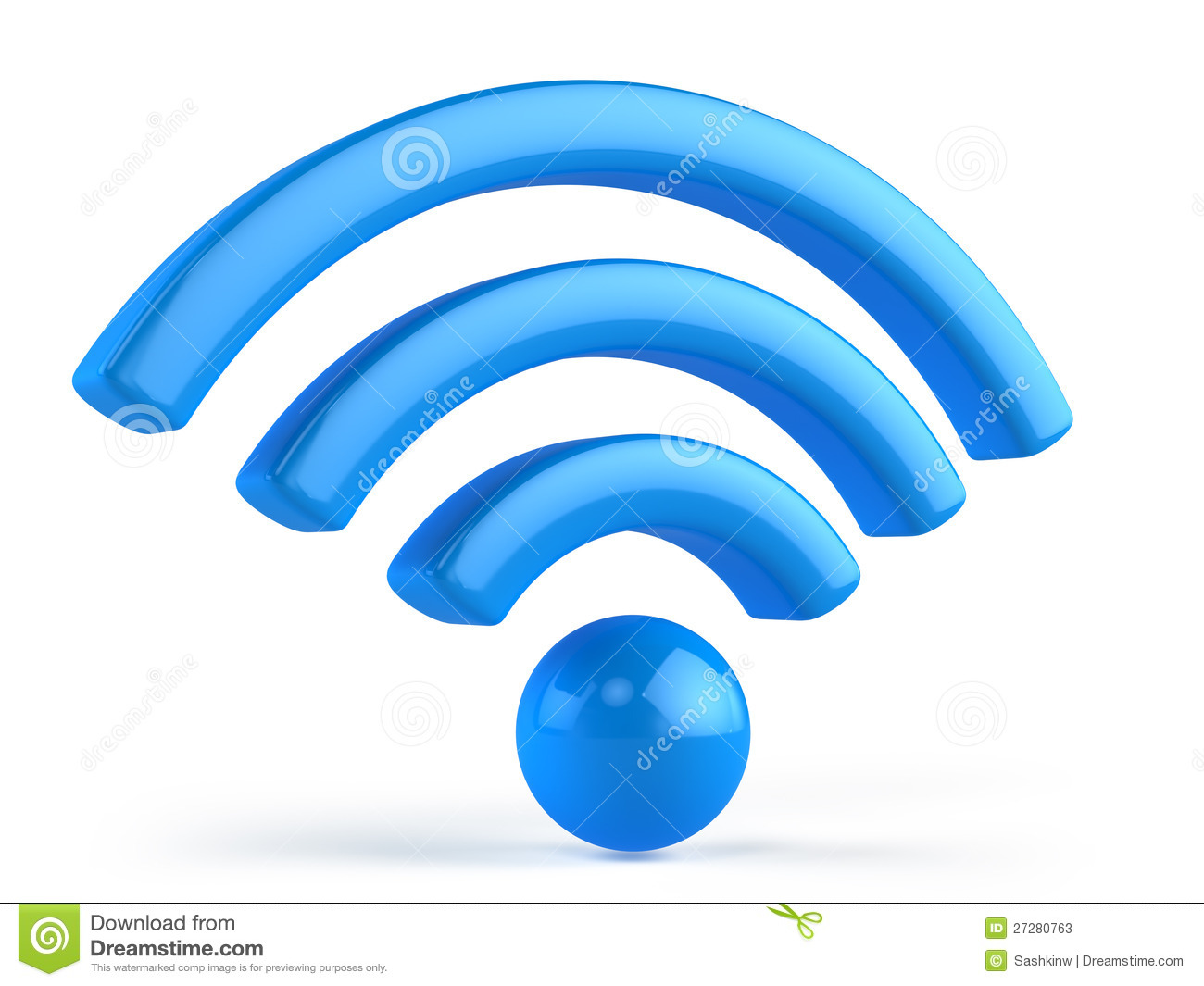 12 Wireless Signal Icon 3D Images