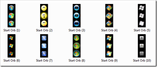 Windows 7 Start Button Icon BMP