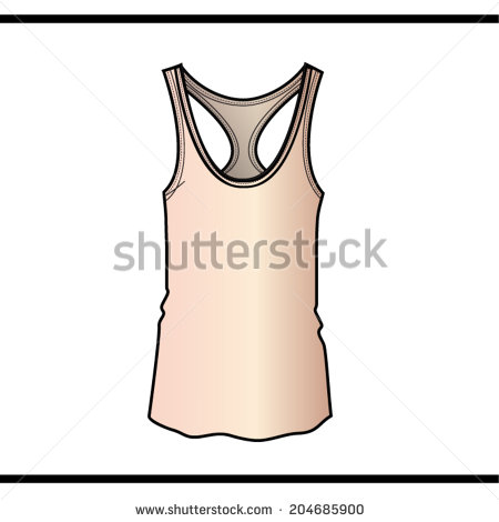 Women Tank Top Template Vector