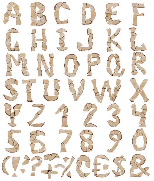 Wooden Letter Fonts