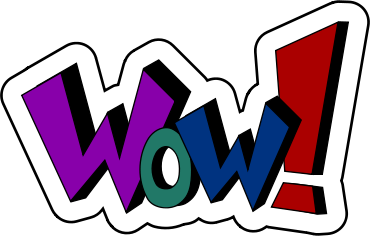 WoW Words Clip Art