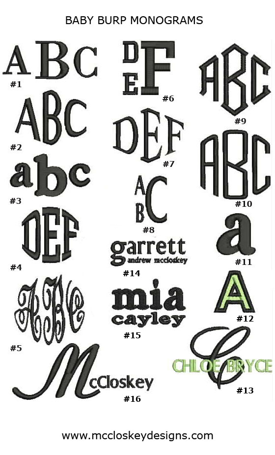 & Monograms Font Styles