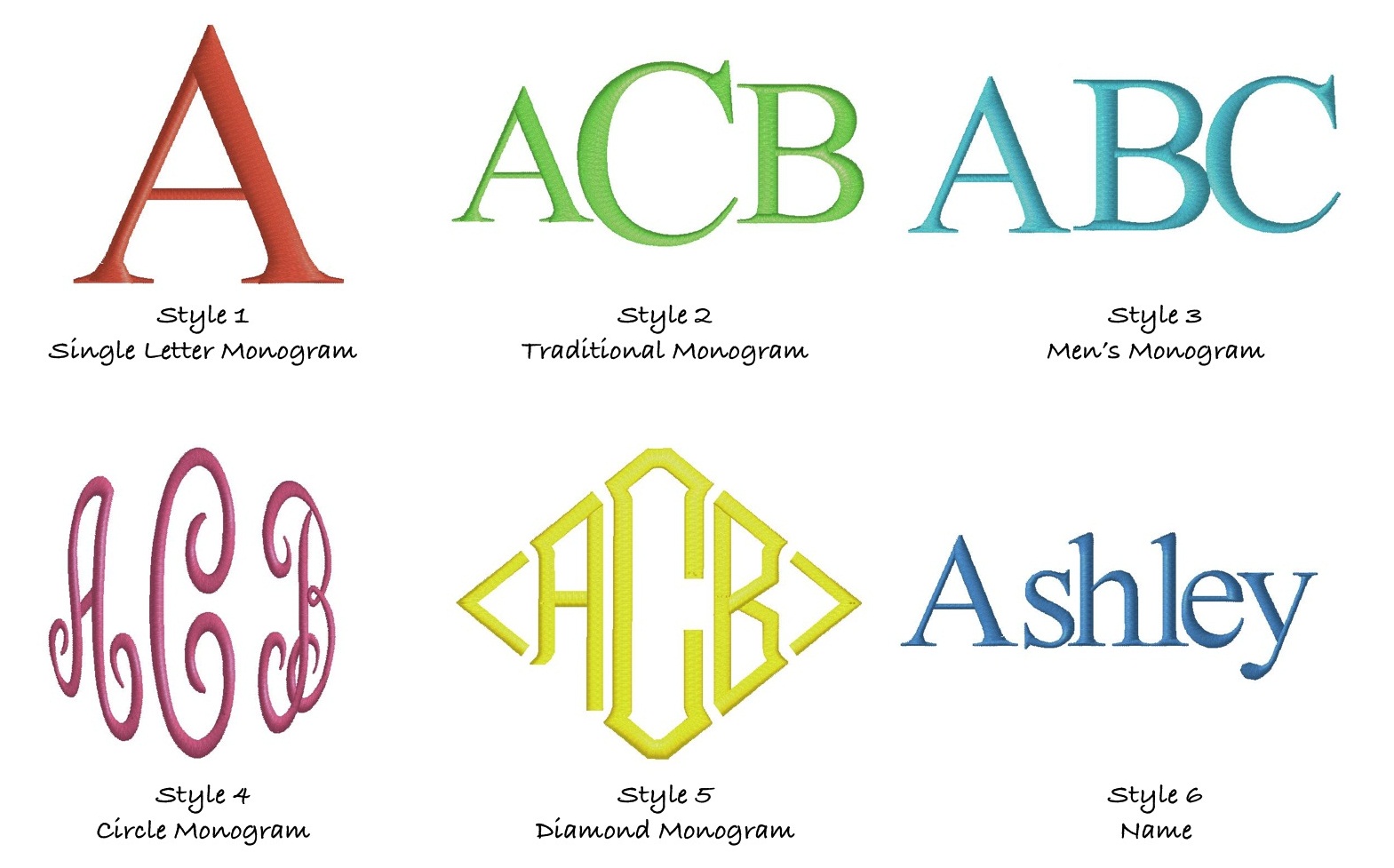 & Monograms Font Styles