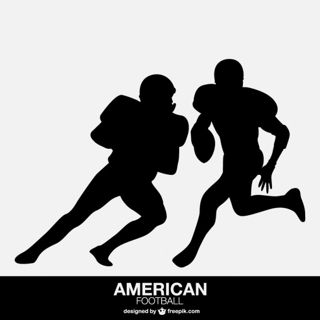 American Football Player Silhouette