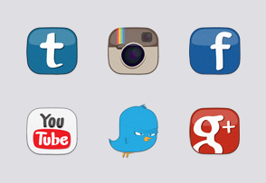 Animated Social Media Icons
