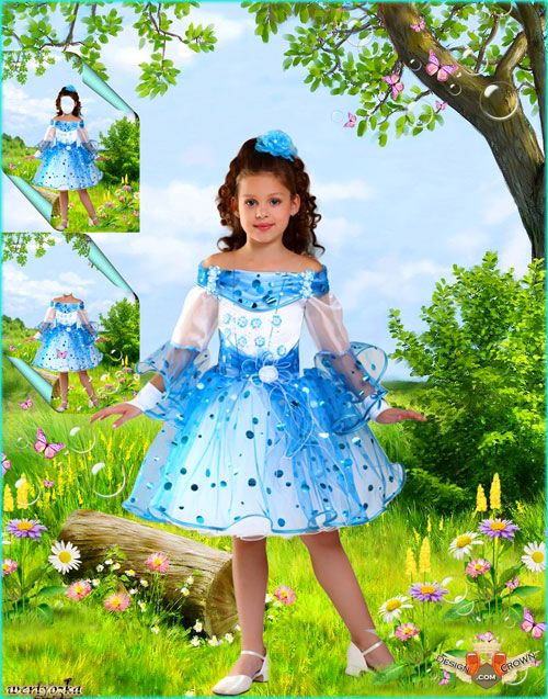 Baby Girl in Blue Dress Baby Girl in Blue Dress