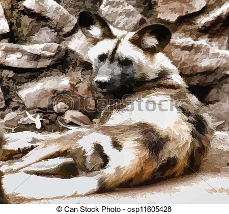 Big Ears African Wild Dogs