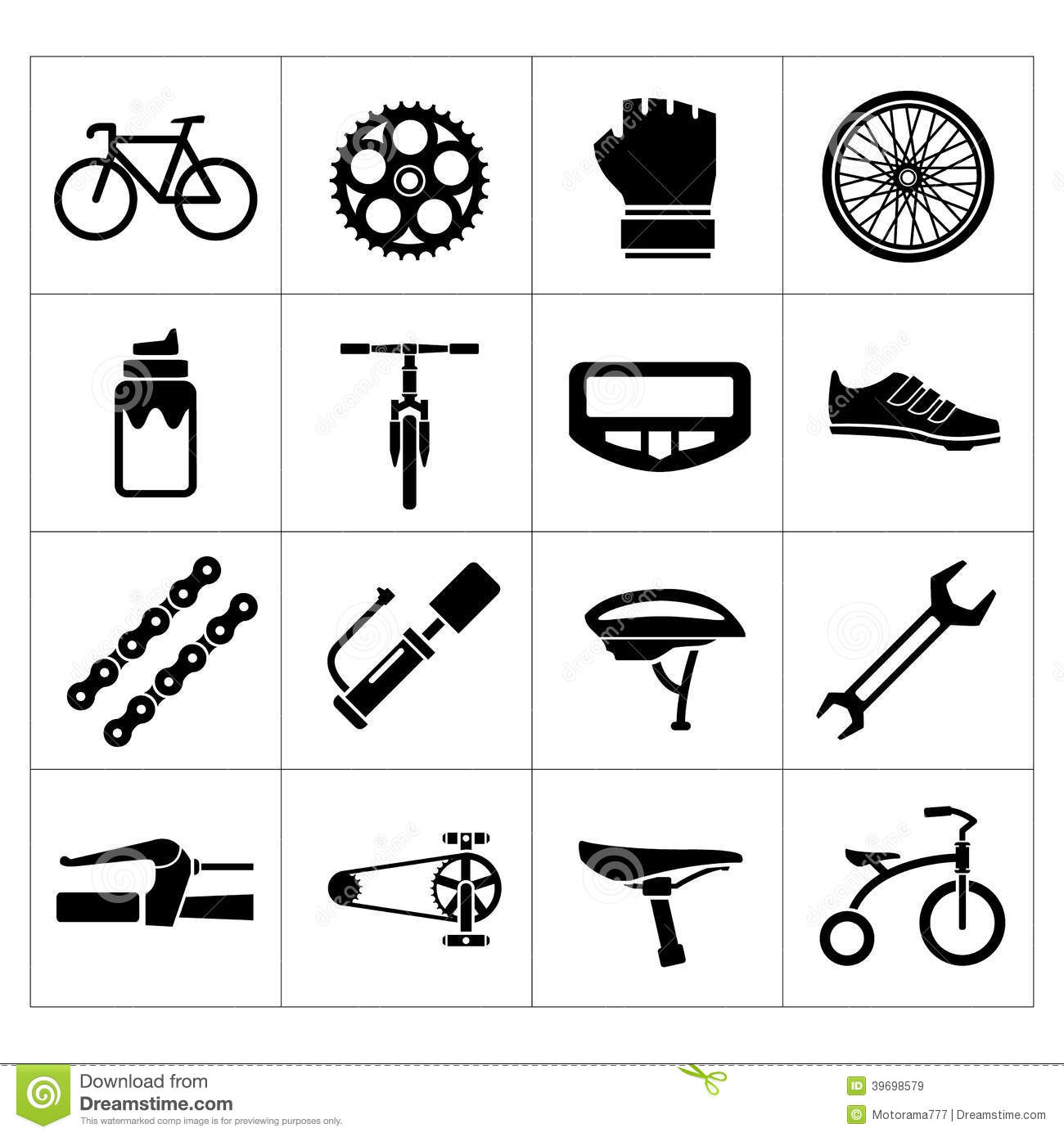 Bike Part Icons Bike Part Icons