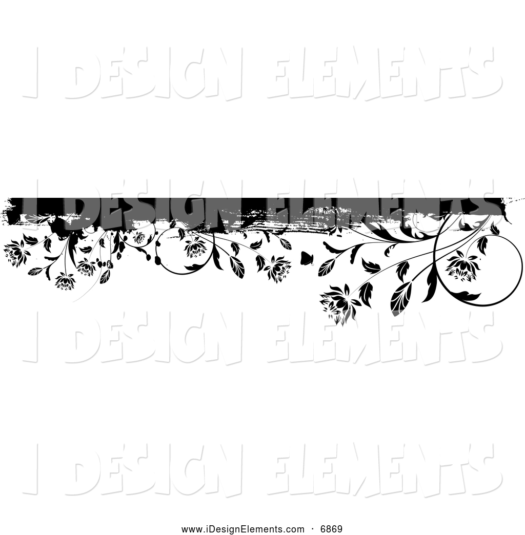 8 Black And White Header Design Images