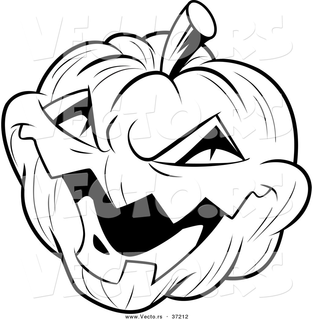 Black and White Halloween Clip Art