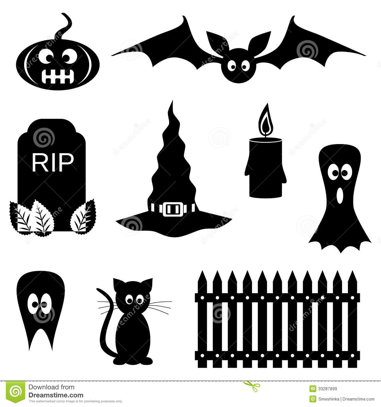 Black and White Halloween Black and White Halloween