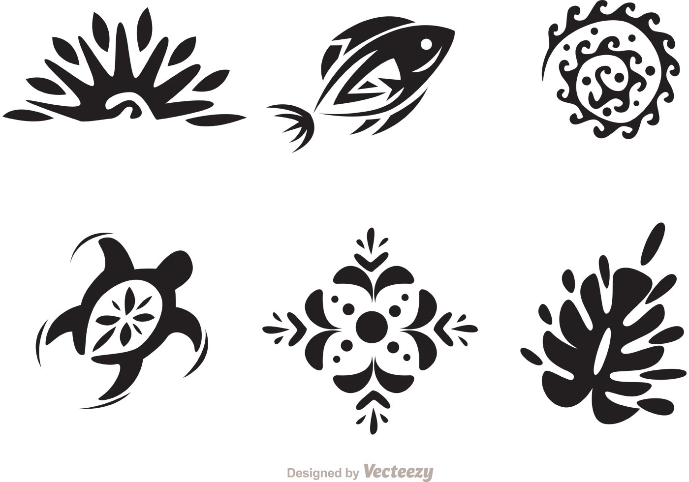 Black and White Tribal Vectors