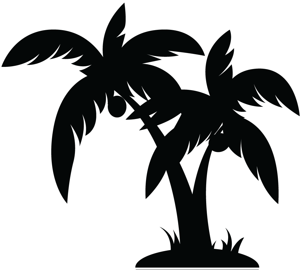 Black Palm Tree Clip Art