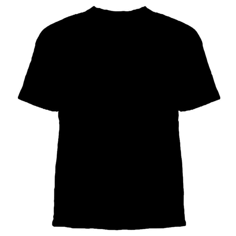 plain black t shirt template