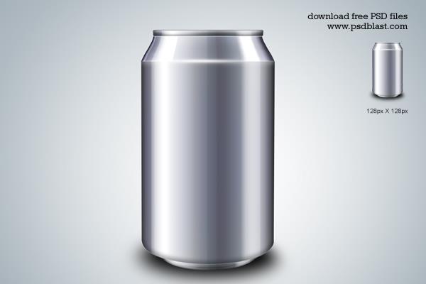 Blank Energy Drink Can Blank Energy Drink Can