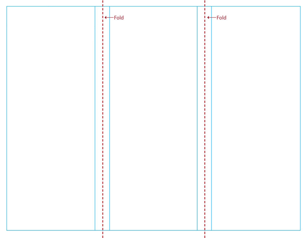 Blank Tri-Fold Brochure Template
