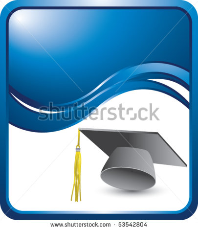 Blue Graduation Cap