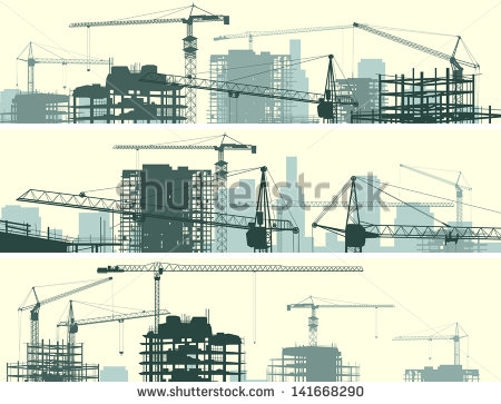 Building Construction Site Vector