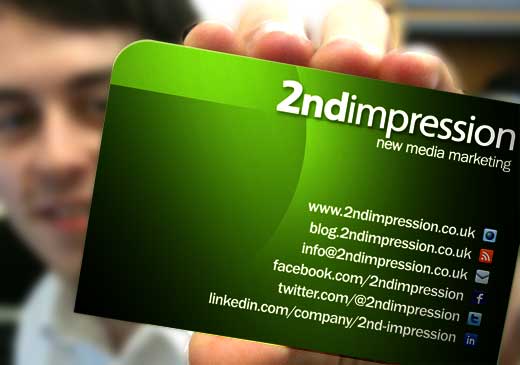 Business Card with Facebook Address