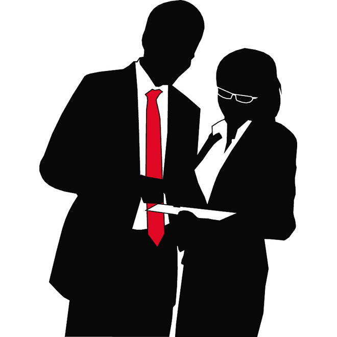 Business People Silhouette Clip Art