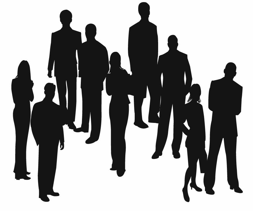 Business People Silhouette Clip Art