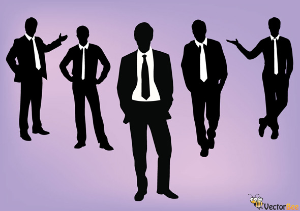 Business People Silhouette Vector