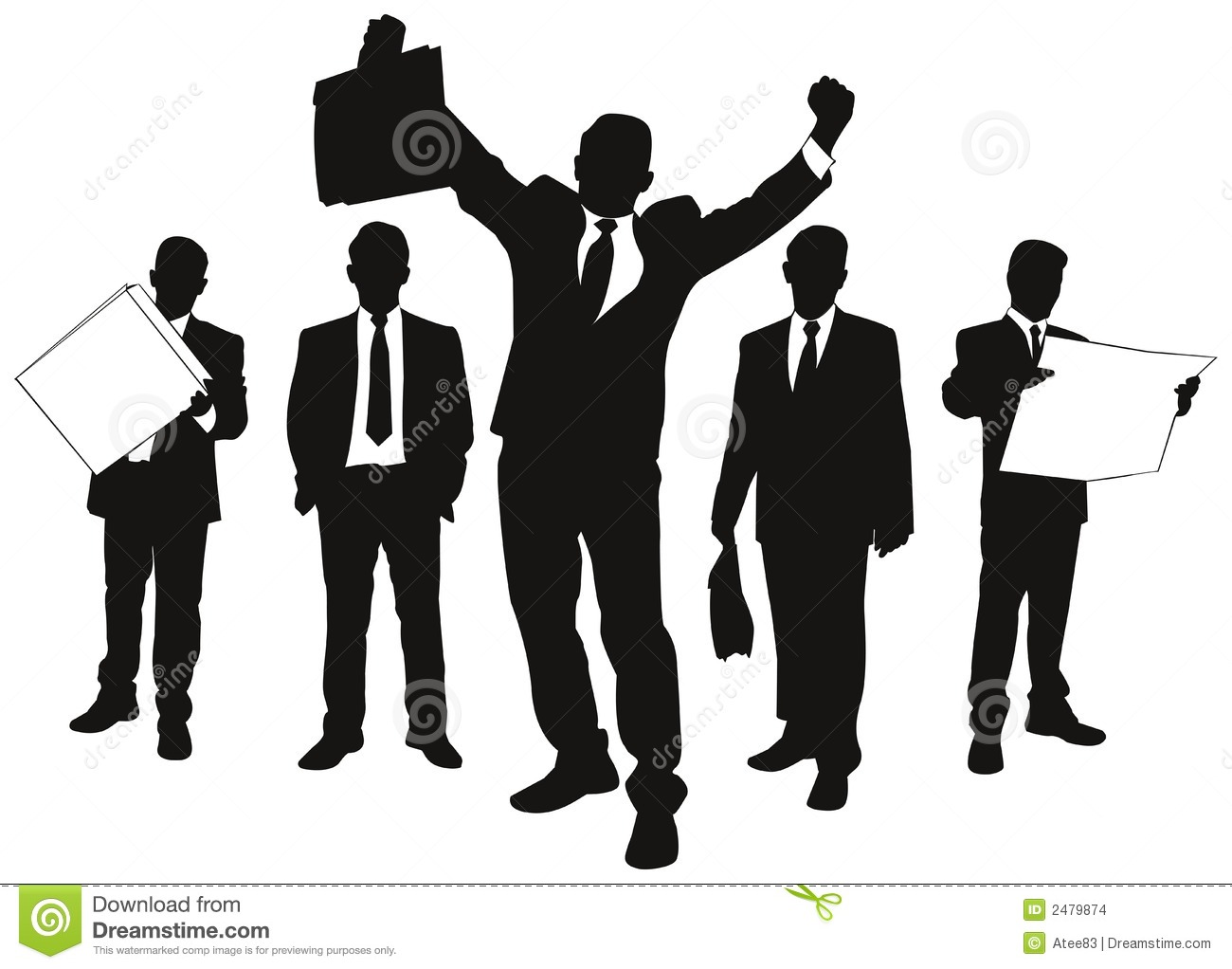 Business People Silhouette Vector