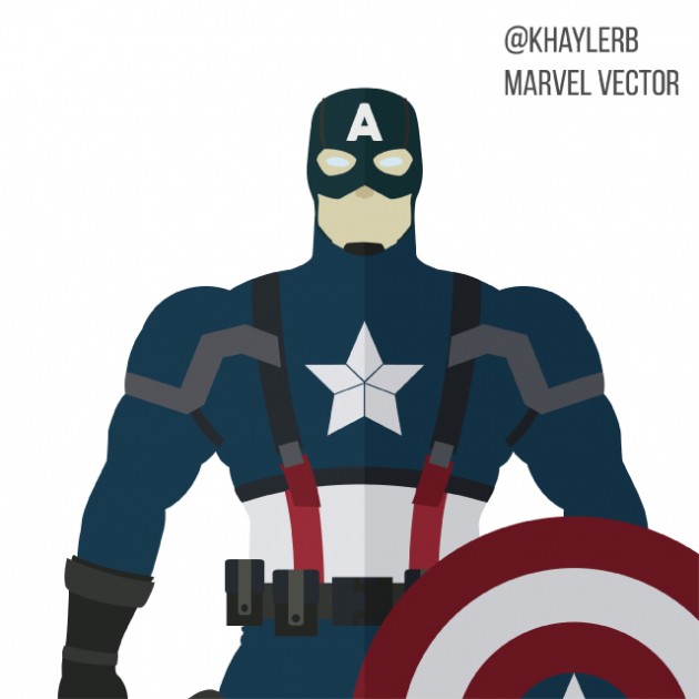 Captain America Shield Vector