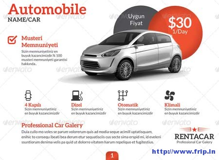 Car Feature Brochure Templates