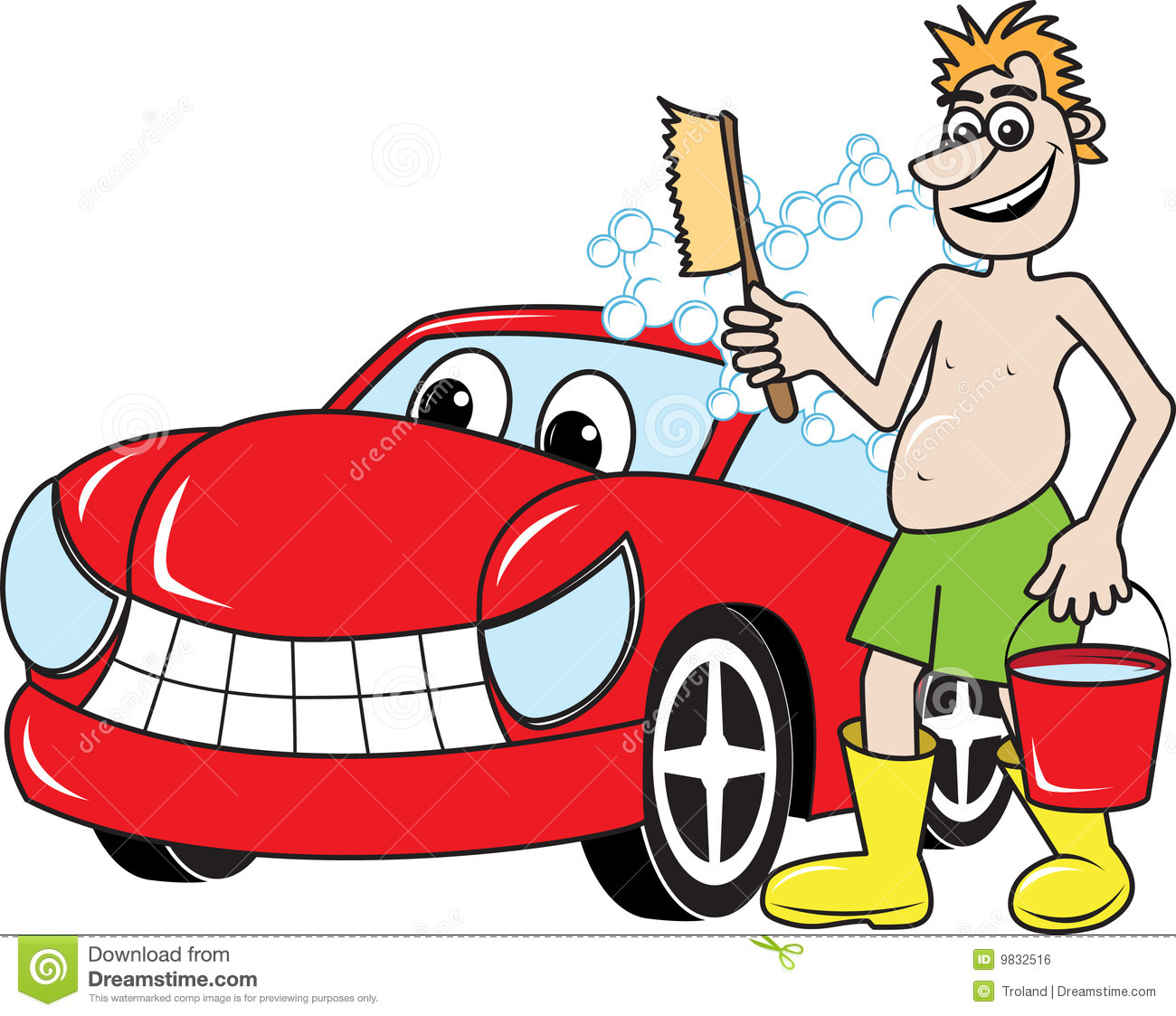 Car Wash Cartoon Clip Art