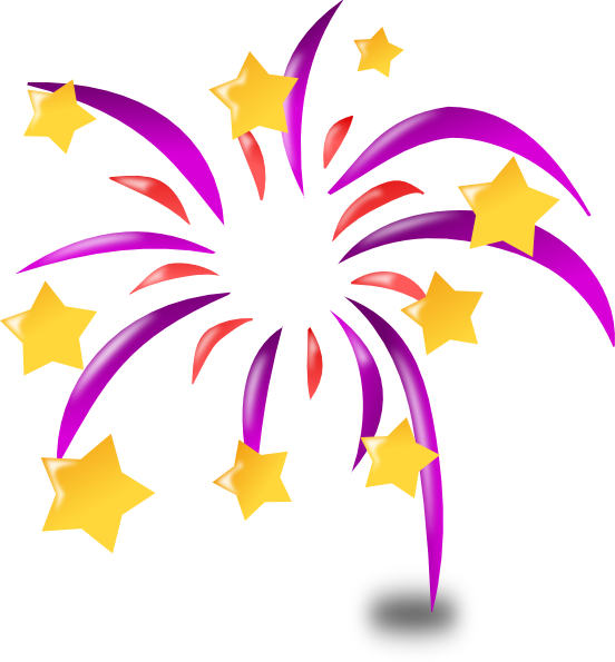 Cartoon Fireworks Clip Art