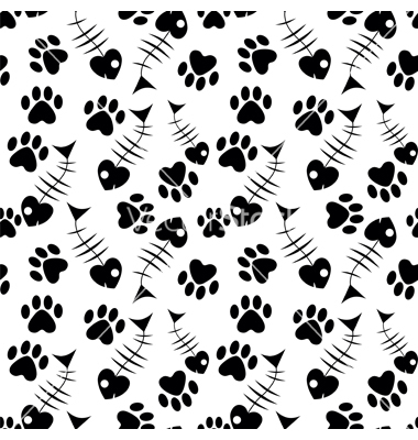 Cat Paw Print Pattern