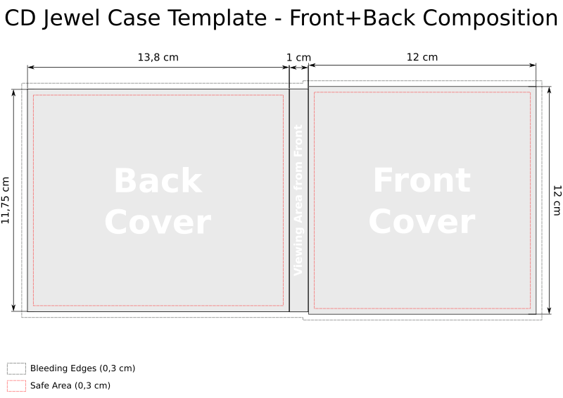 CD Jewel Case Cover Templates