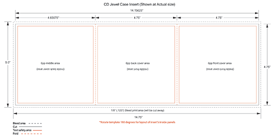CD Jewel Case Insert Template CD Jewel Case Insert Template