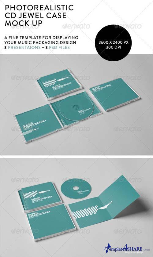 CD Jewel Case Mockup