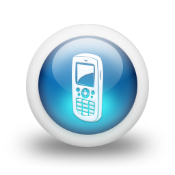 Cell Phone Icon Blue
