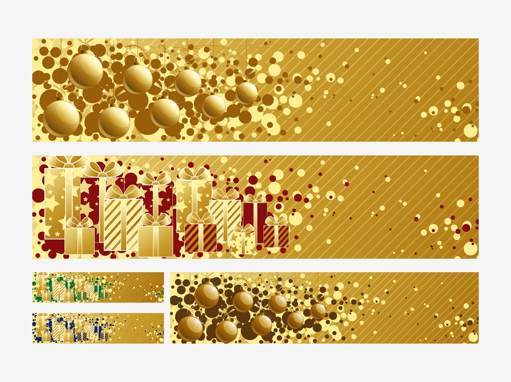 Christmas Vector Banners Christmas Vector Banners