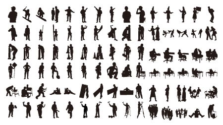 14 Common People Vector Images